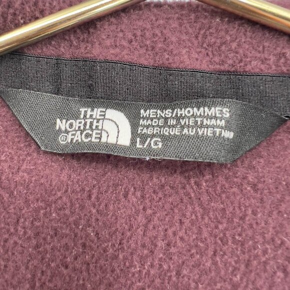 The North Face Mens Burgundy 1/4 Zip Long Sleeve Mock Neck Size L - Picture 5 of 8